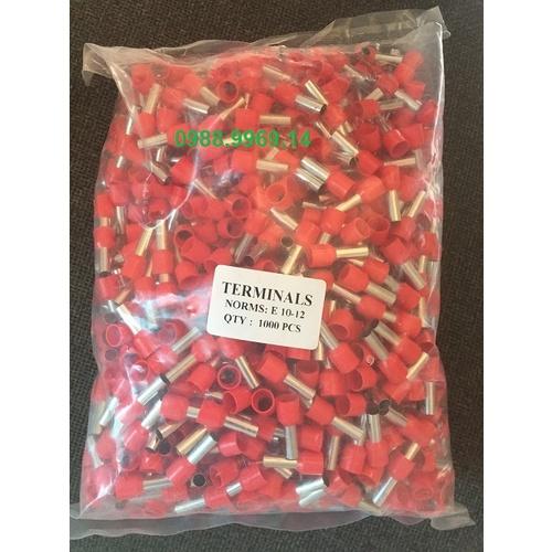Túi 1000 đầu cos pin tròn rỗng 10mm2