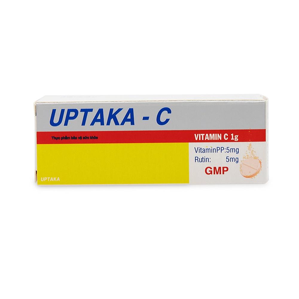 Viên C sủi vitamin C 1000mg UPTAKA C tăng sức đề kháng, tăng sức khỏe - 10 viên