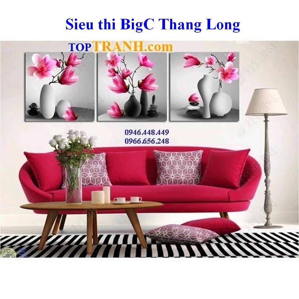 Tranh thêu chữ thập hoa mộc lan ngọc lan hồng MN0149 chưa thêu