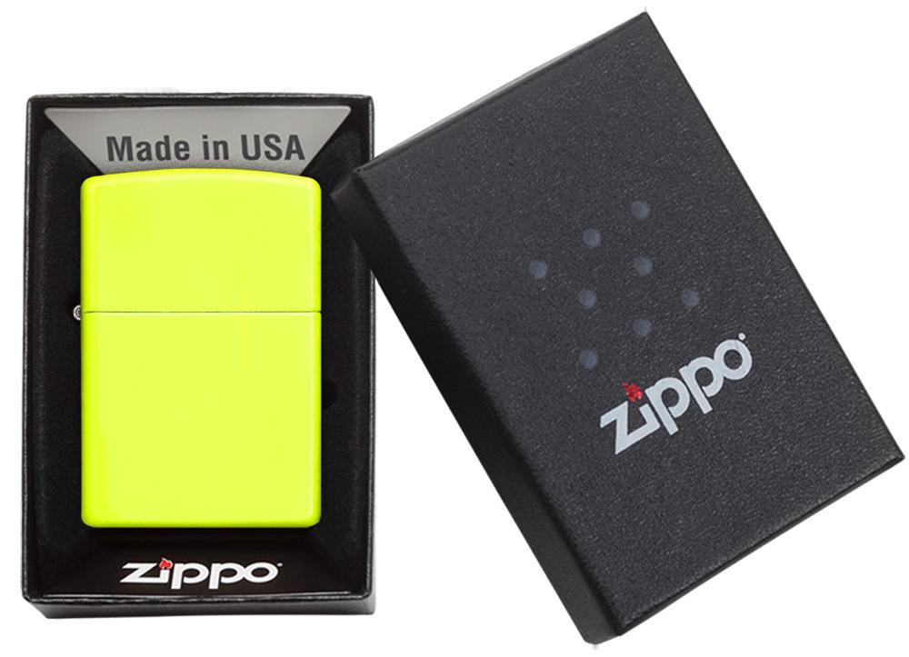 Bật Lửa Zippo Neon Yellow Matte 28887