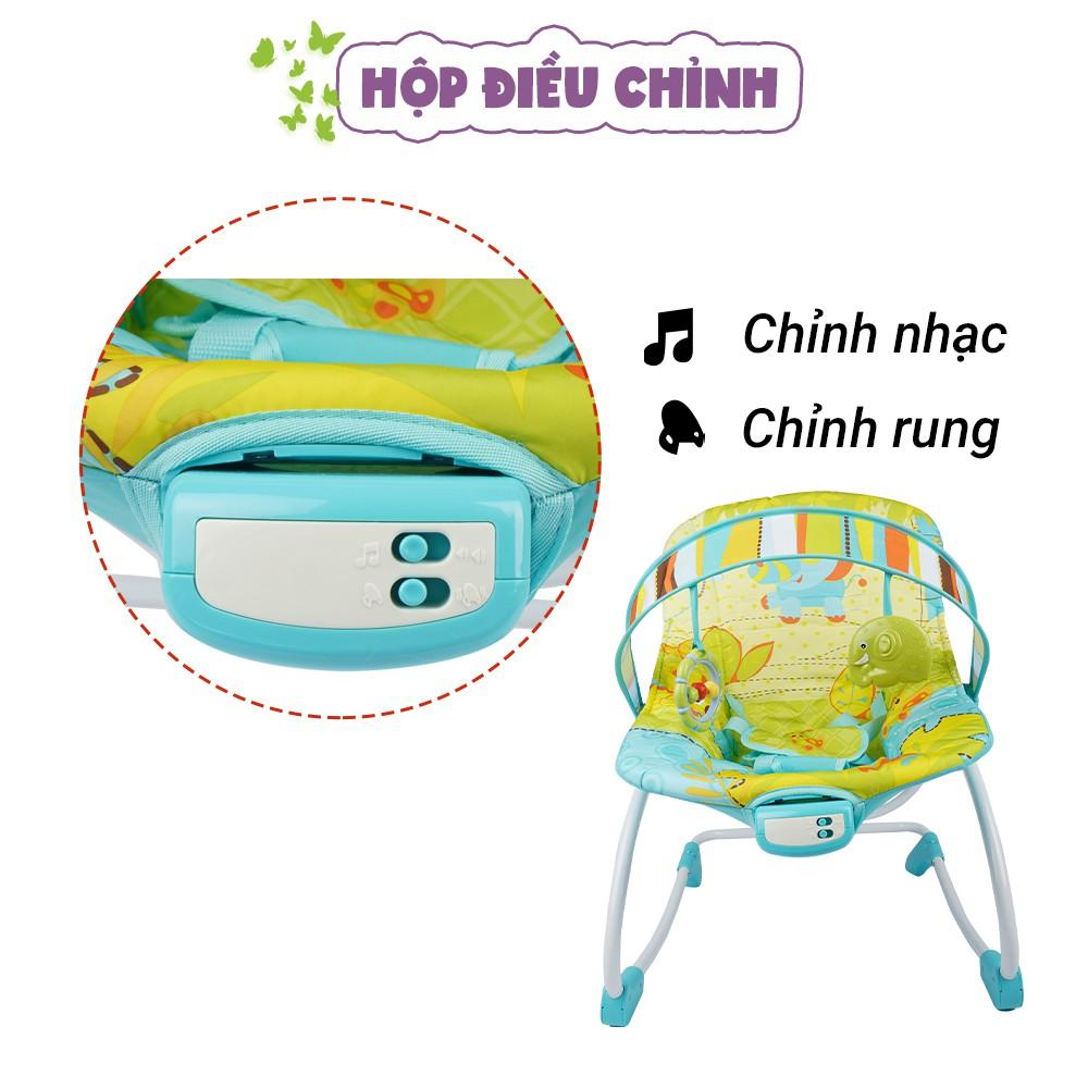 Ghế rung, bập bênh kiêm ghế ngồi trẻ em 2 vị trí ngả với 12 bài nhạc Mastela 6903/6904 - Bảo hành chính hãng 1 năm