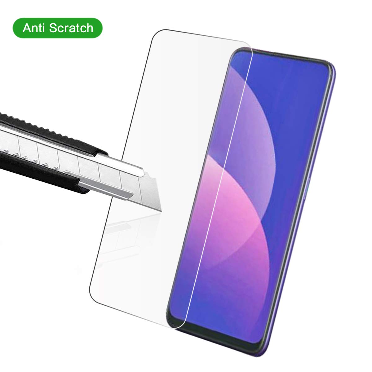 Miếng dán kính cường lực cho Oppo F11 Pro (độ cứng 9H, mỏng 0.3mm, hạn chế bám vân tay) - Hàng nhập khẩu