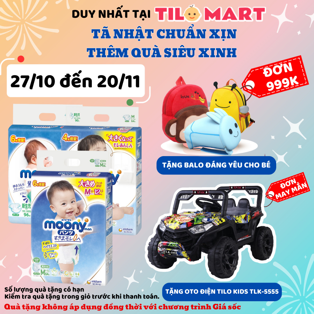 Thùng combo 2 gói tã quần Moony cao cấp XL38+6  - Nhập khẩu từ Nhật Bản