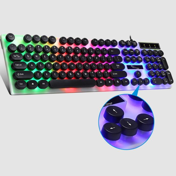 Bộ Bàn phím và Chuột giả cơ nút tròn G21 - 2019 LED chế độ 7 màu siêu đẹp và sang trọng