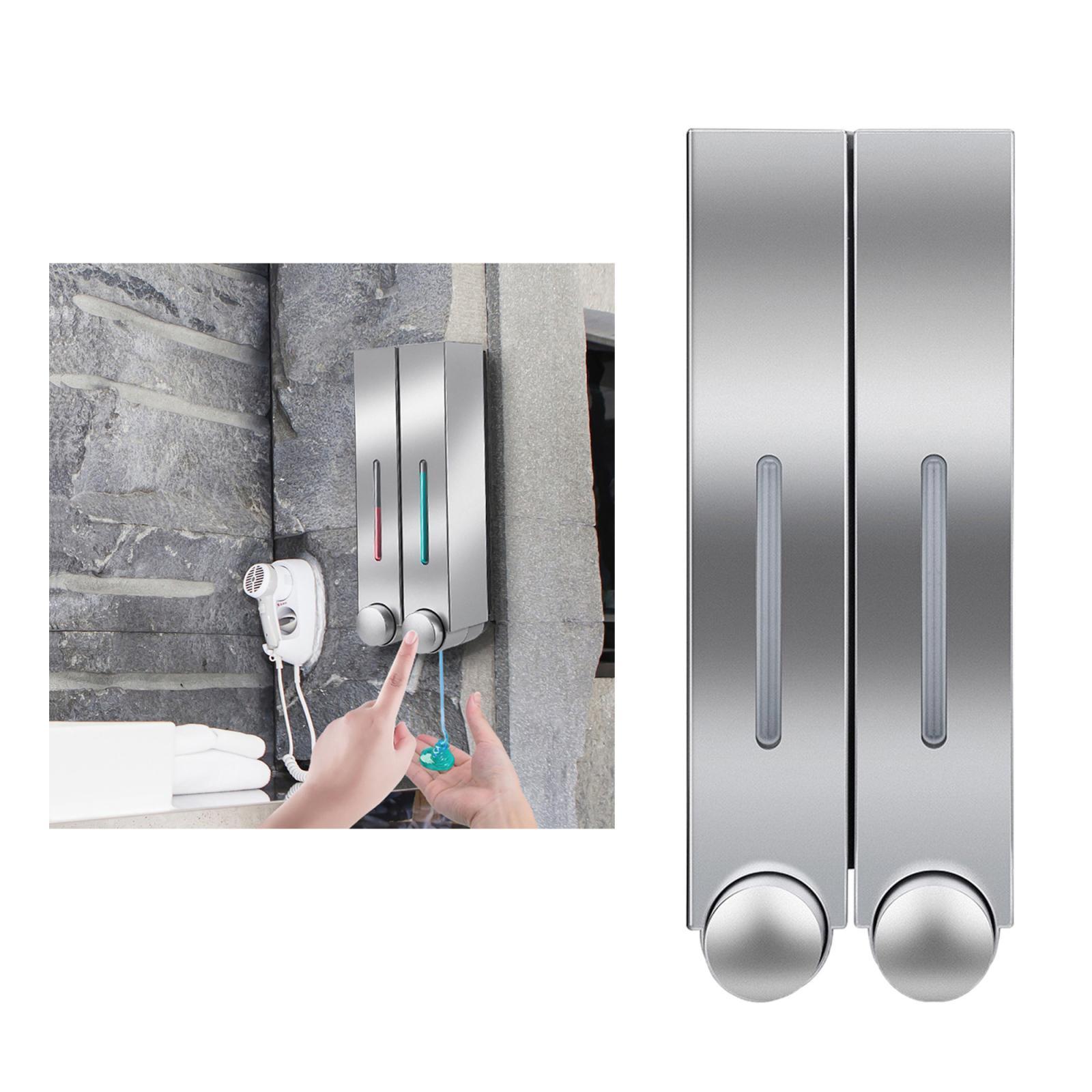 2x Bathroom Soap Dispenser Shower Shampoo Gel Pump Bottle Home Hotel Cafe