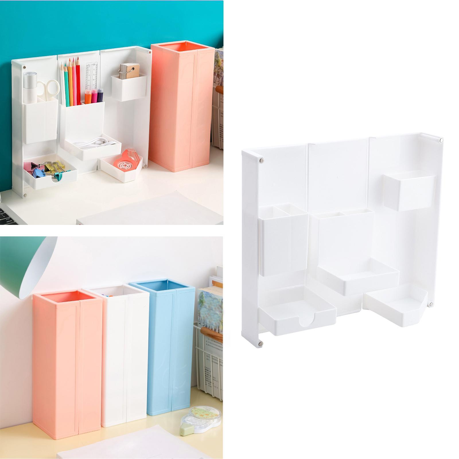 Foldable Pencil Organizer Stationery Container for Office Desktop Home