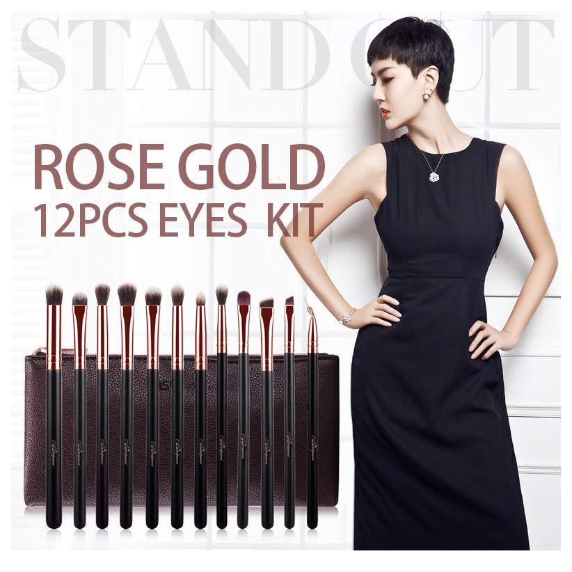 Bộ cọ mắt 12 cây MSQ Rose Gold 12 pcs eyes kit