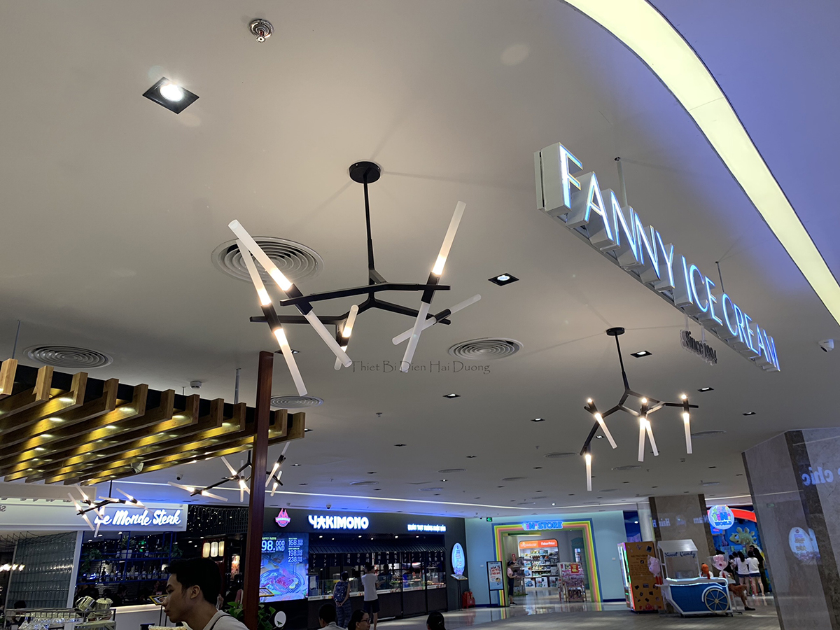 Đèn Chùm Decor Xương Cá 10 Tay  - Kiểu Dáng Sang Trọng Hiện Đại - 10 Bóng Led G4 - Có Video