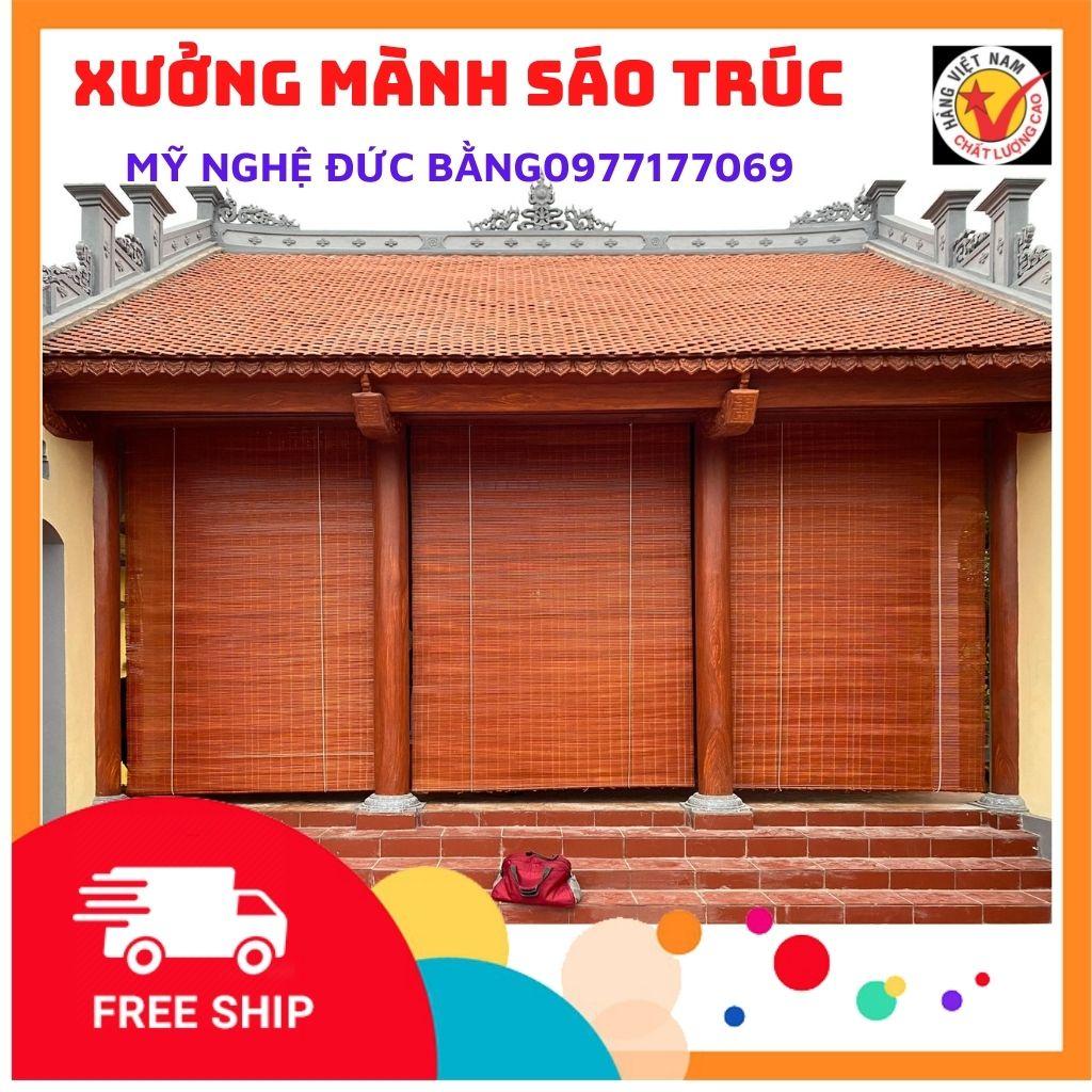 Mành sáo trúc nắng rộng 1m25 x cao 2m50,rèm tre treo cửa sổ ,ban công