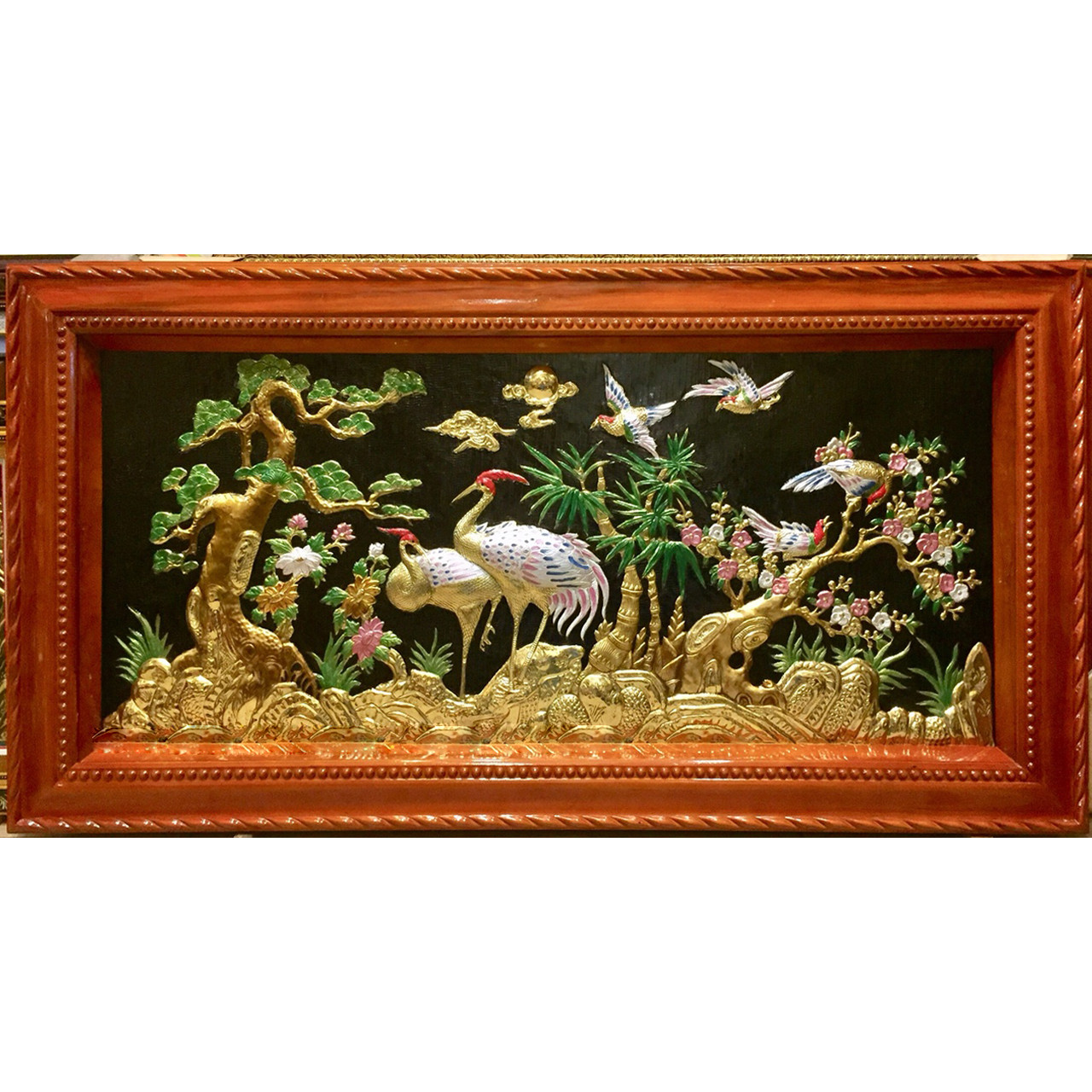 Tranh đồng , bốn mùa Xuân Hạ Thu Đông - A171