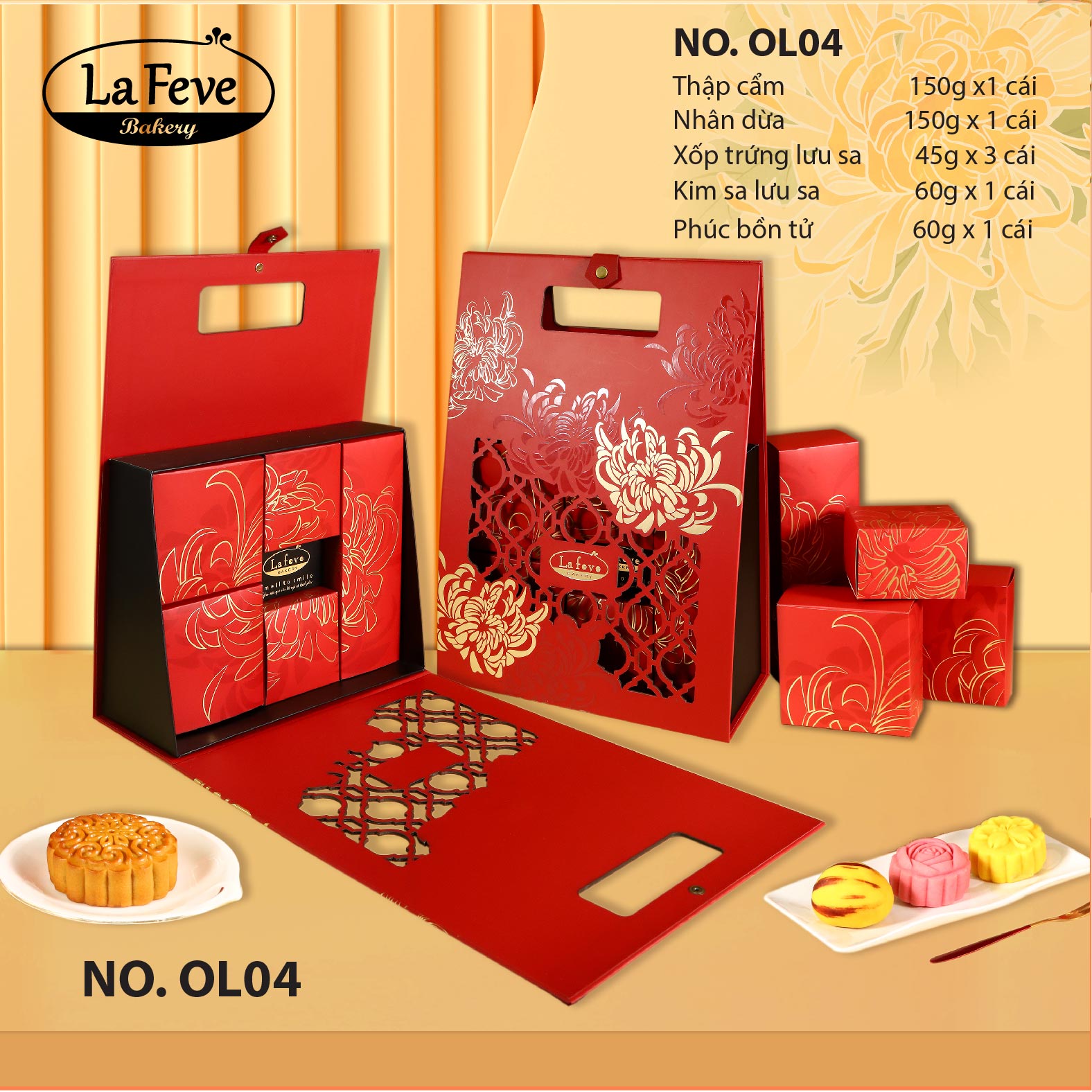 Bánh Trung Thu Lafeve - Lễ Hộp OL04