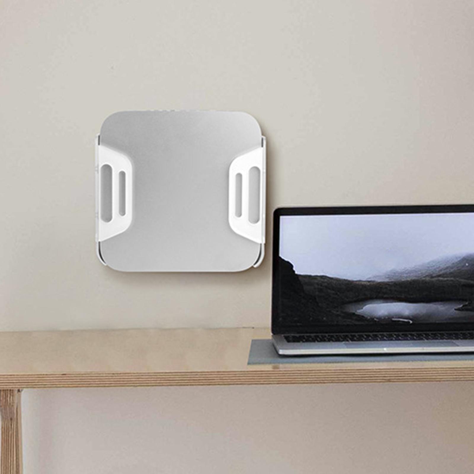 Stand Anti-Slip Support Frame Storage Rack Multi-Function ARC Design Desktop under Desk Mount Acrylic Holder for Mac Mini Laptop