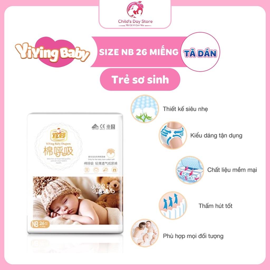 Bỉm Yiying - Tã Dán cho bé Size NB26 <5KG .Childs_day.