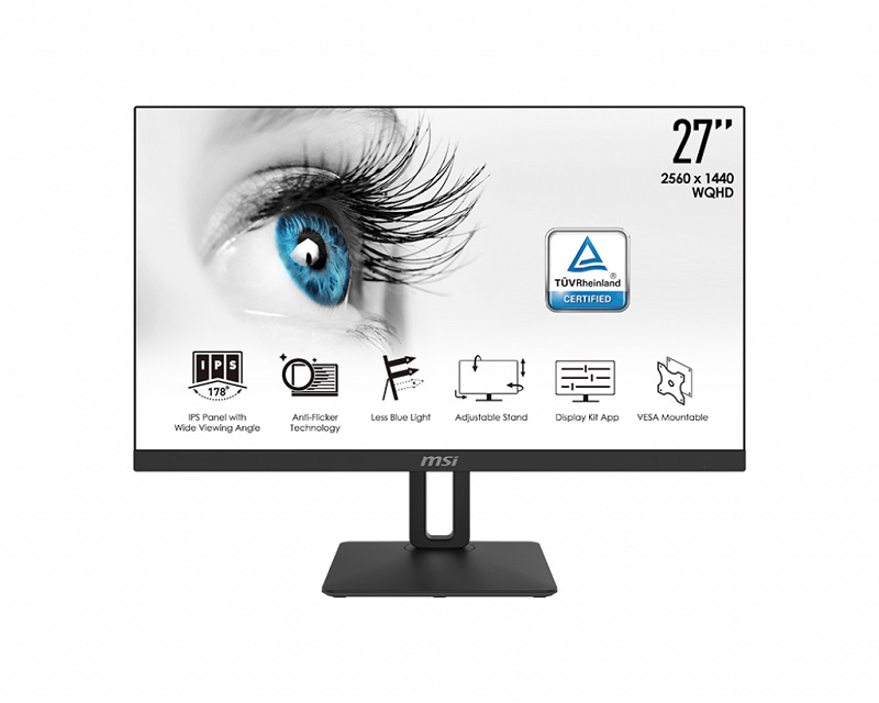 Màn hình MSI PRO MP271QP (27"IPS/60Hz/WQHD/Flat) - Hàng Chính Hãng