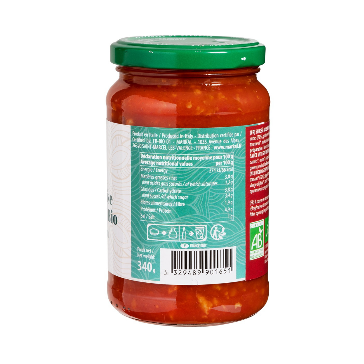 Sốt mì Ý Bolognese hữu cơ thuần chay 340gr - Luce