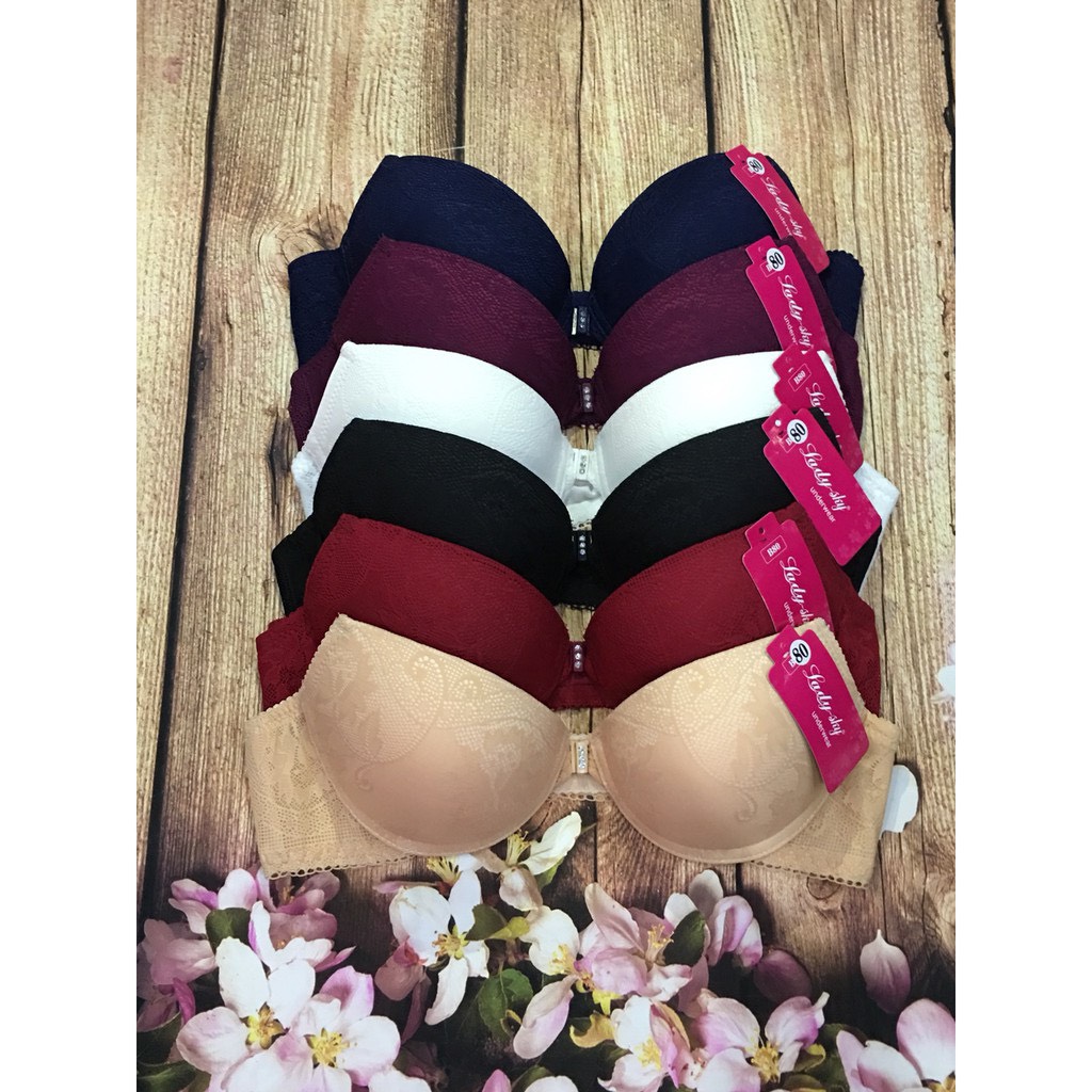 Áo lót nữ lưới cài trước Lady 596 — Mút siêu dày nâng đẩy, lưng rộng ôm sát