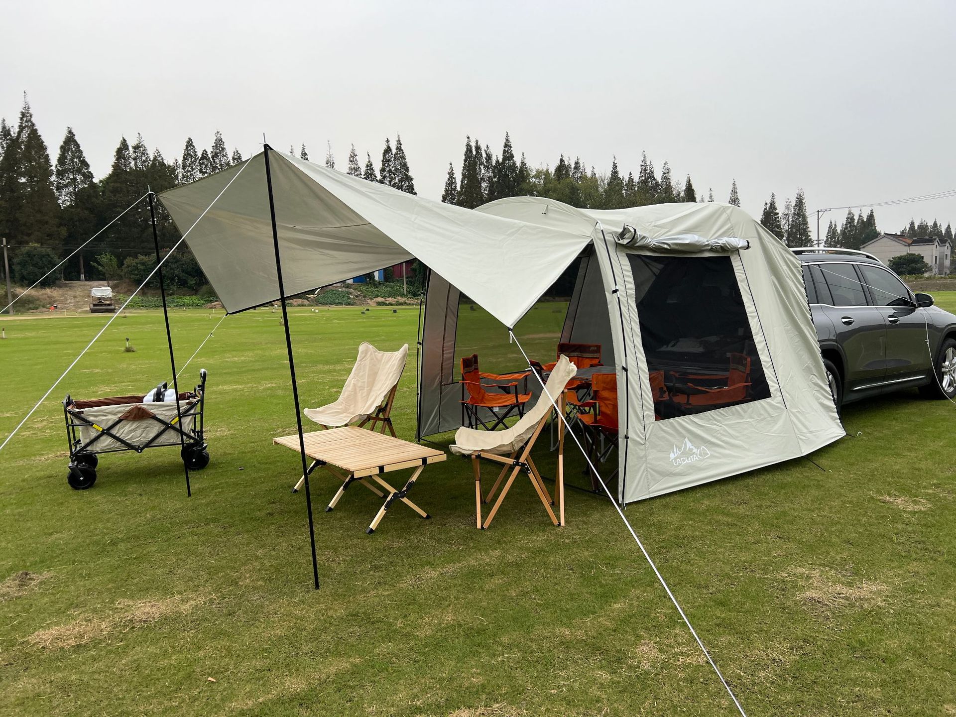 Lều Cắm Trại Sau Xe Ô Tô Camping &amp; Hiking Rear Car - dùng cho ô tô SUV bán tải và xe 7 chỗ
