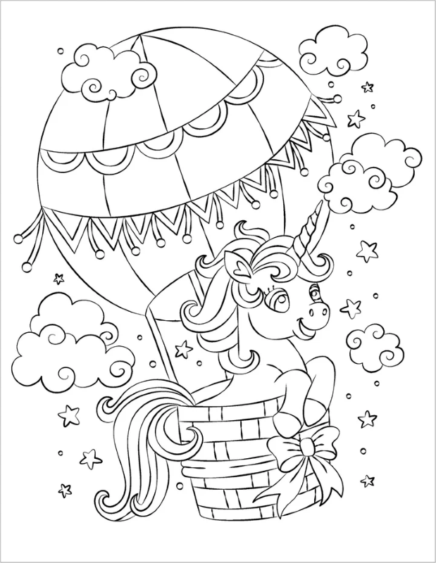 Sách Gem Art Colouring Book - Unicorn