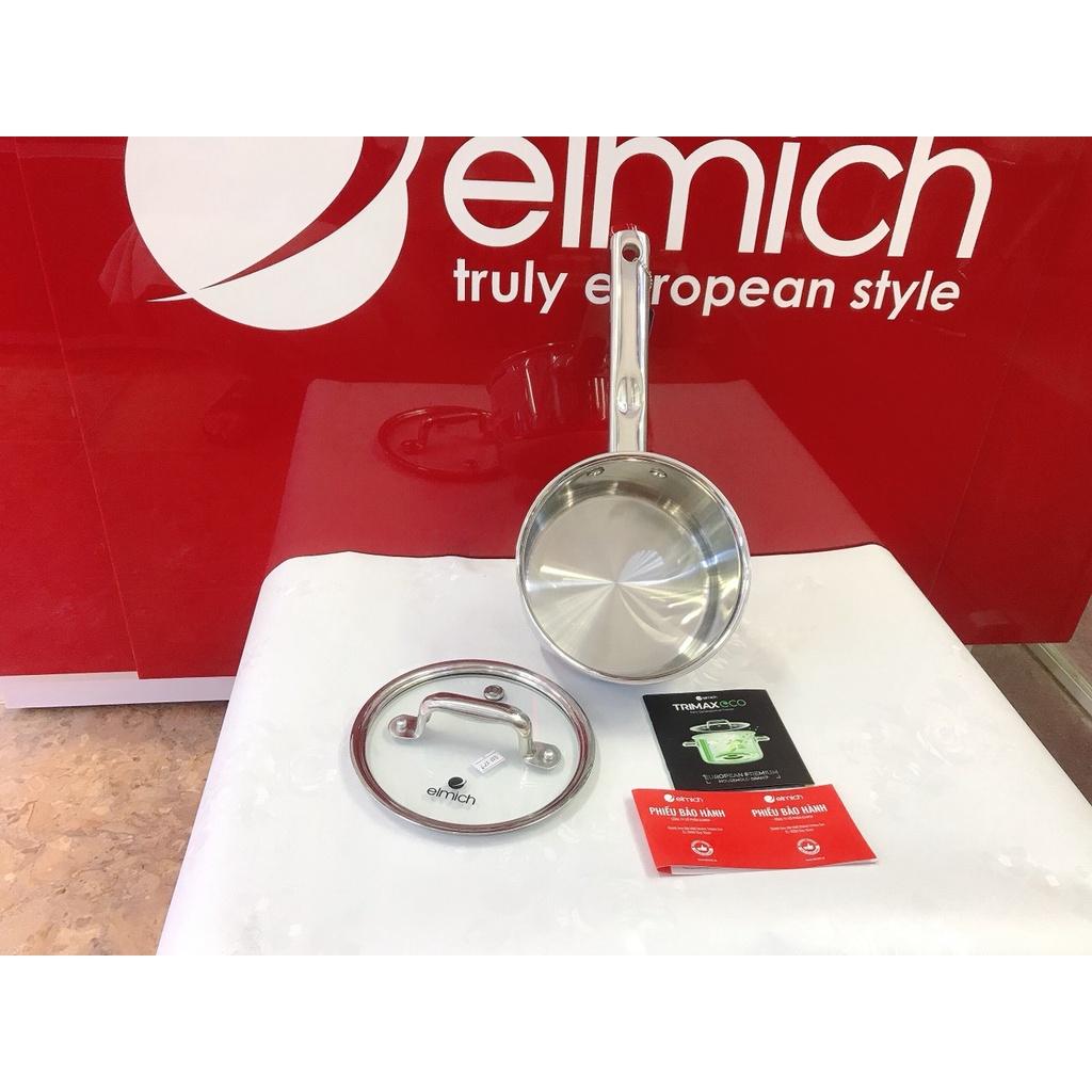 Quánh inox nấu bột nồi nấu cháo Elmich eco 3990 kích thước 16cm inox 304 đáy từ đúc nguyên khối