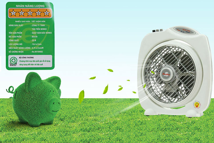 Quạt Bàn Đảo 2 Tấc Senko BD230 - Hàng chính hãng
