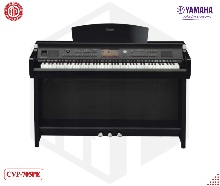 Đàn Piano điện cao cấp Yamaha CVP-705 - Màu đen bóng - Hàng chính hãng