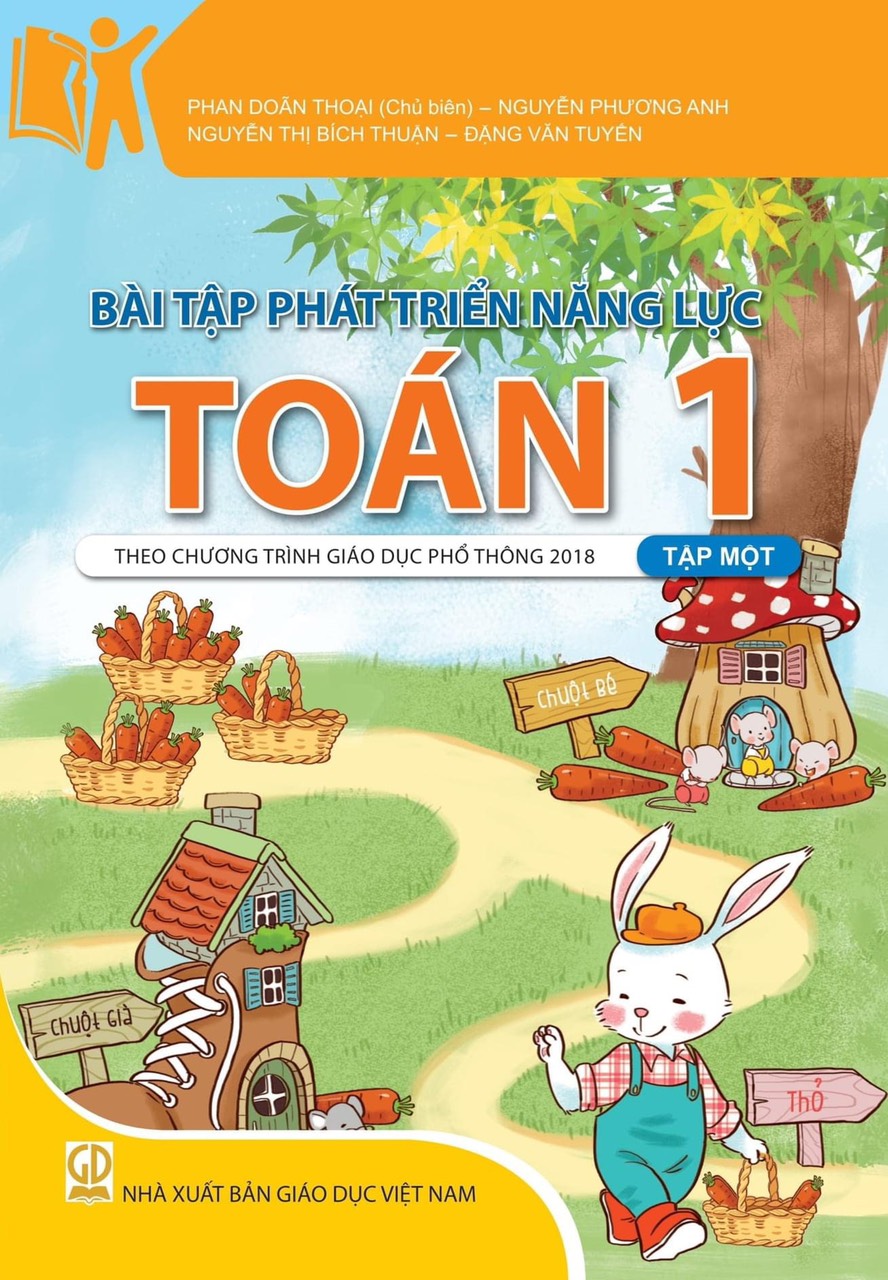 Combo Bài Tập Phát Triển Năng Lực Toán Lớp 1 Tập 1+2