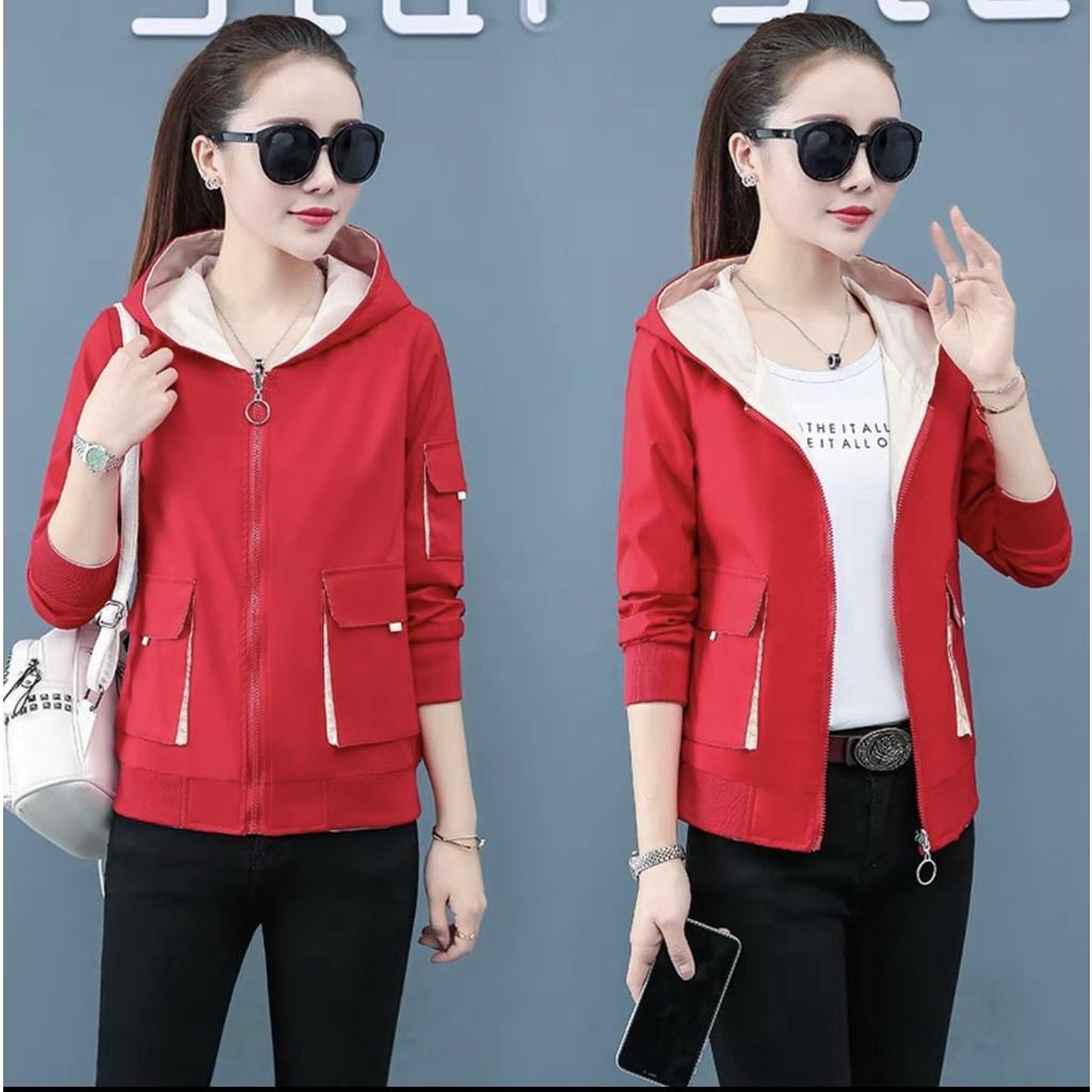 ÁO KHOÁC KAKI NỮ HAI LỚP LÓT DÙ CUỐN HÚT THIẾT KẾ GIẢN ĐƠN DÀY MỊN CỰC TREND UT1140 BAO ĐẸP