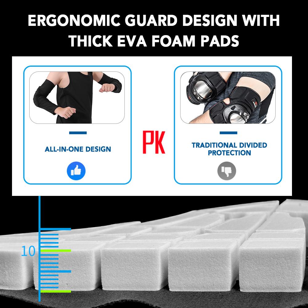 Đôi băng bảo vệ khuỷu tay tập thể thao cho trẻ em chất liệu spandex và polyester, thấm hút, thoáng khí , đệm dày 10mm