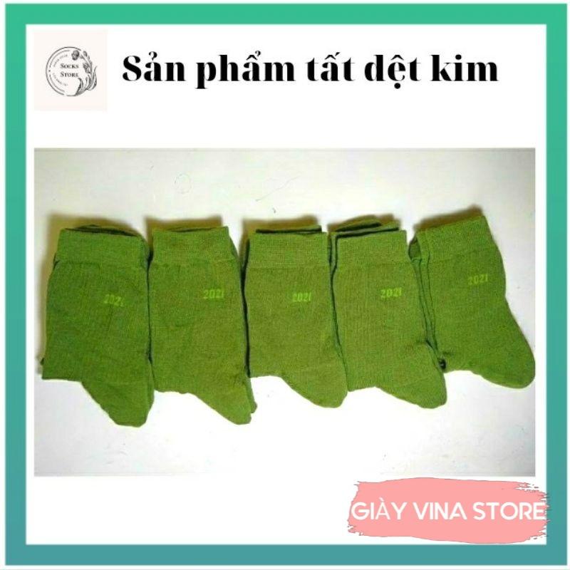 Tất Dệt Kim Nam Cổ Cao Co Giãn Mềm Mại