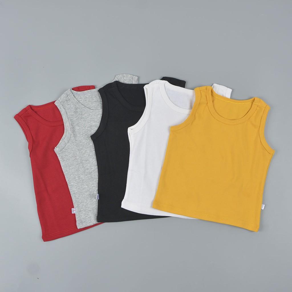 Áo ba lỗ trơn chất cotton borip