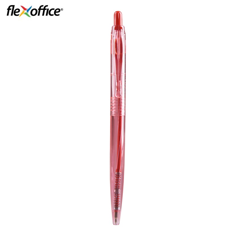 Bút bi Flexoffice FO-029 ngòi 0.5mm mực đỏ