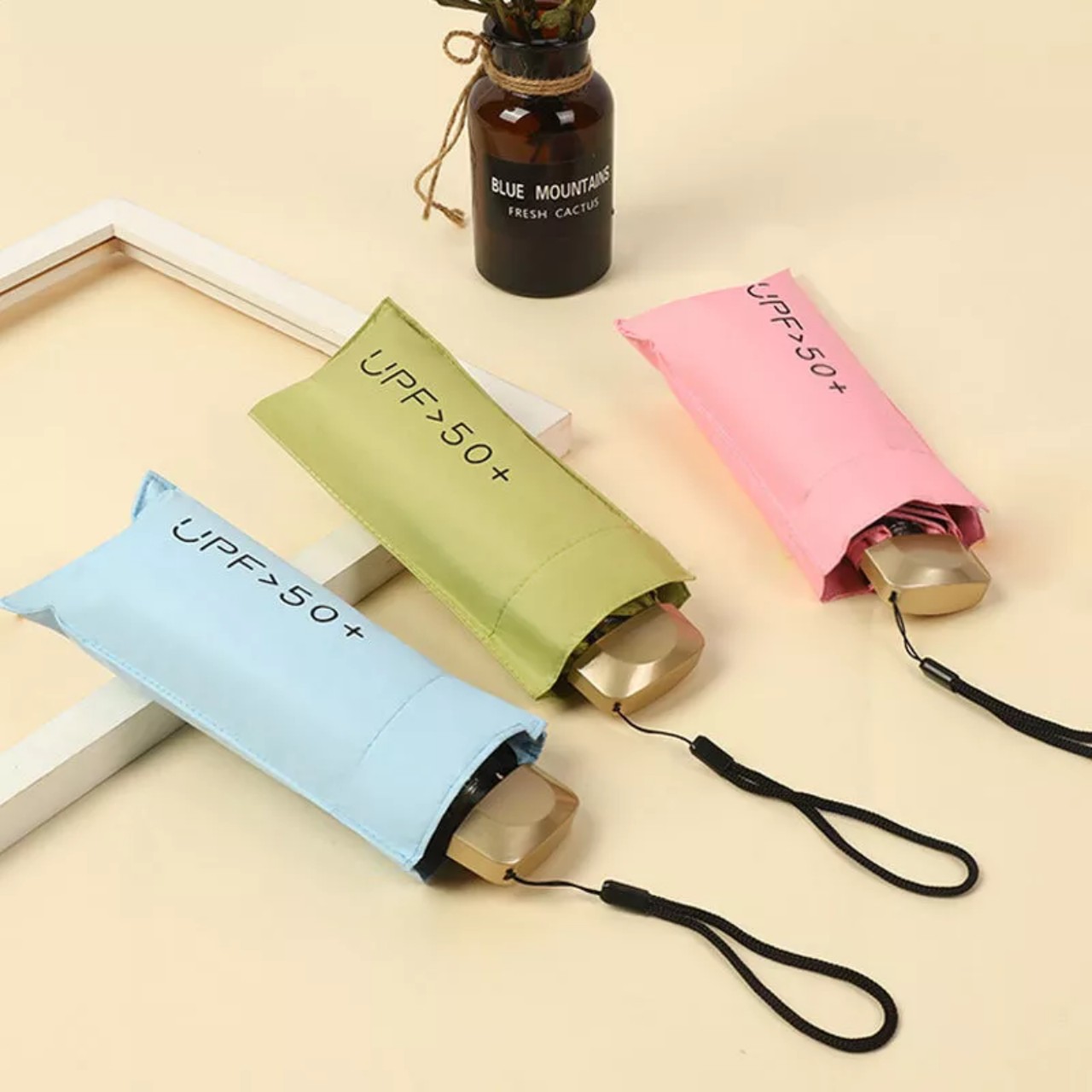 Dù Mini Gấp Gọn UPF50+ 2 Lớp Chống UV Tia Cực Tím - Hàng Chính Hãng MINIIN