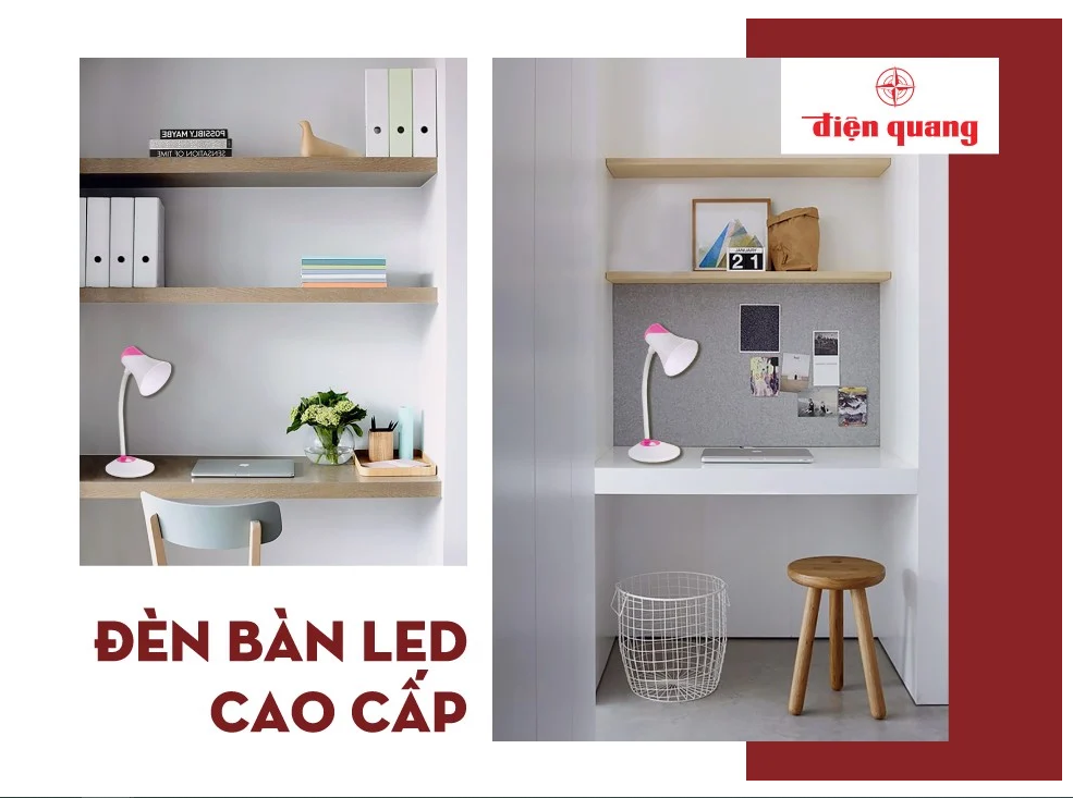 Đèn bàn bảo vệ thị lực ĐIỆN QUANG DKL15: 5W (có bóng