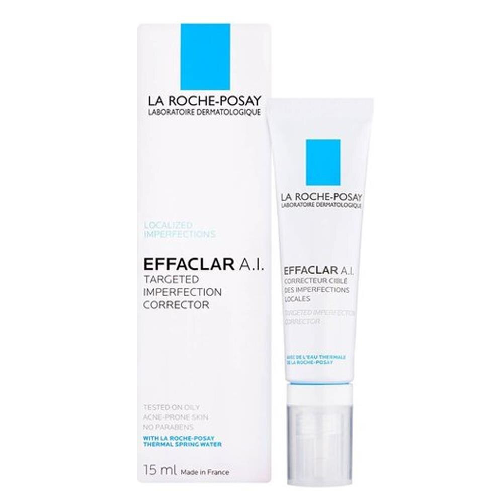 LaRochePosay Effaclar A. I - Kem giảm mụn chuyên biệt LAROCHEPOSAY EFFACLAR A.I dành cho đốm mụn sưng đỏ 15ml