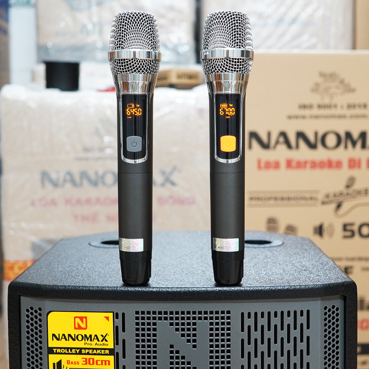 Loa Kéo Nanomax SK-12F6 2022 Bass 3 Tấc 30cm 360w Karaoke Bluetooth Tặng 2 Mic Không Dây Âm Thanh Siêu Đỉnh Hàng Chính Hãng