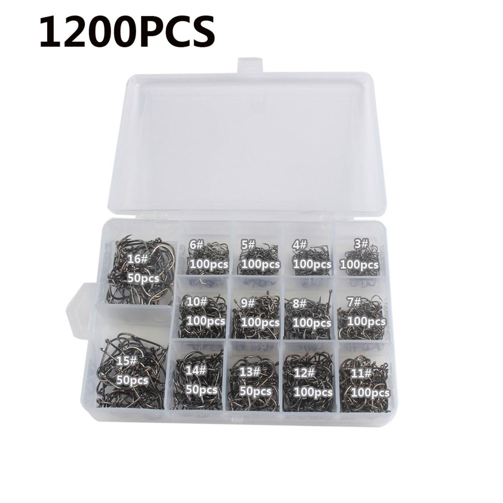 Fishing Hooks Fish Hooks Fishing Terminal Supplies Offset Fishing Hooks Circle Hooks for Bass Freshwater Outdoor Sports Catfish Sea Fishing