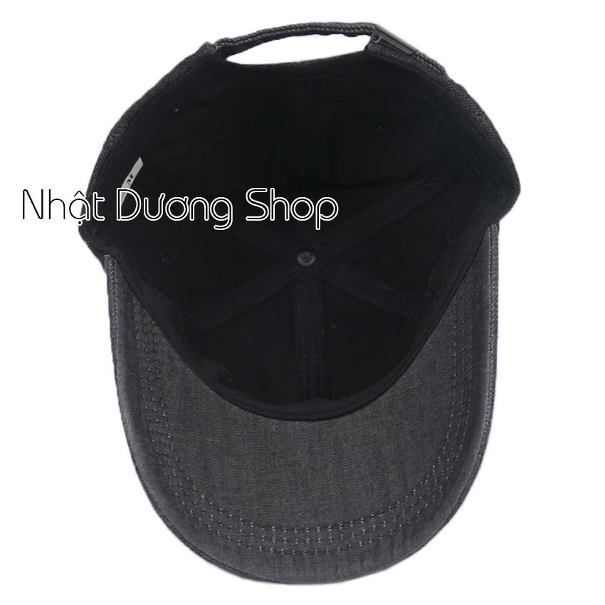 Nón kết jeans thời trang không thêu - Đen, Jeans nhạt 2 xướt, phong cách, cá tính, phù hợp cho mọi người