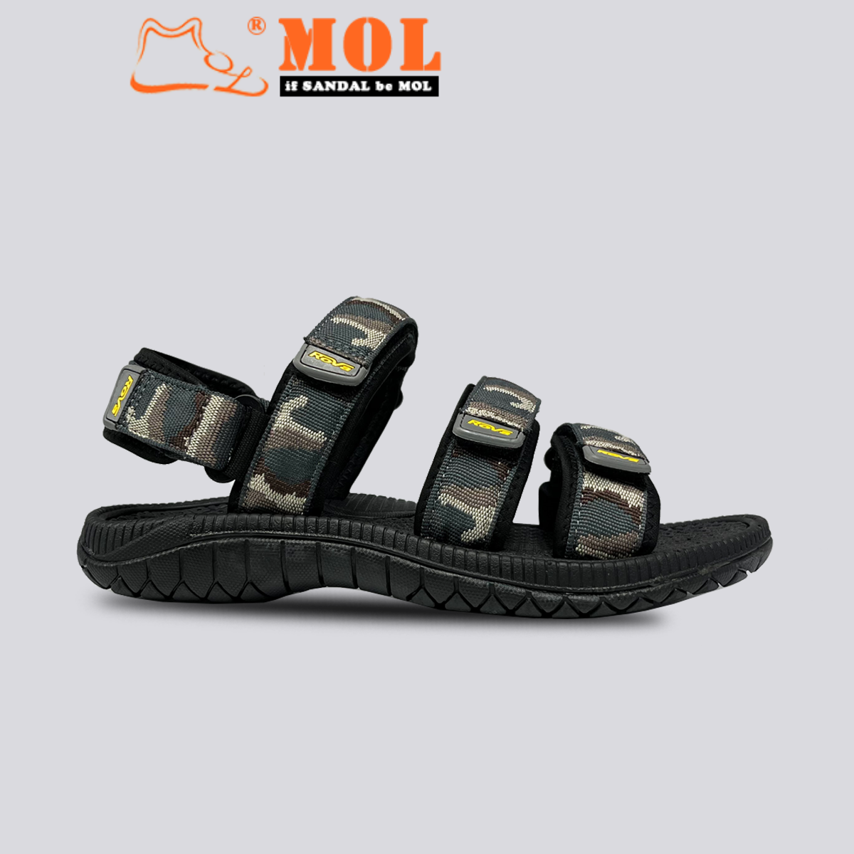 Sandal nam 3 quai dán xé hiệu Rova RV39-1Br