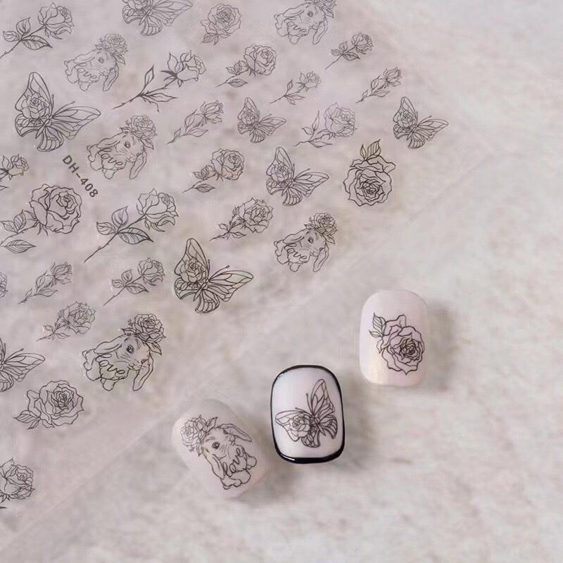 sticker trang trí nail  mã DH408