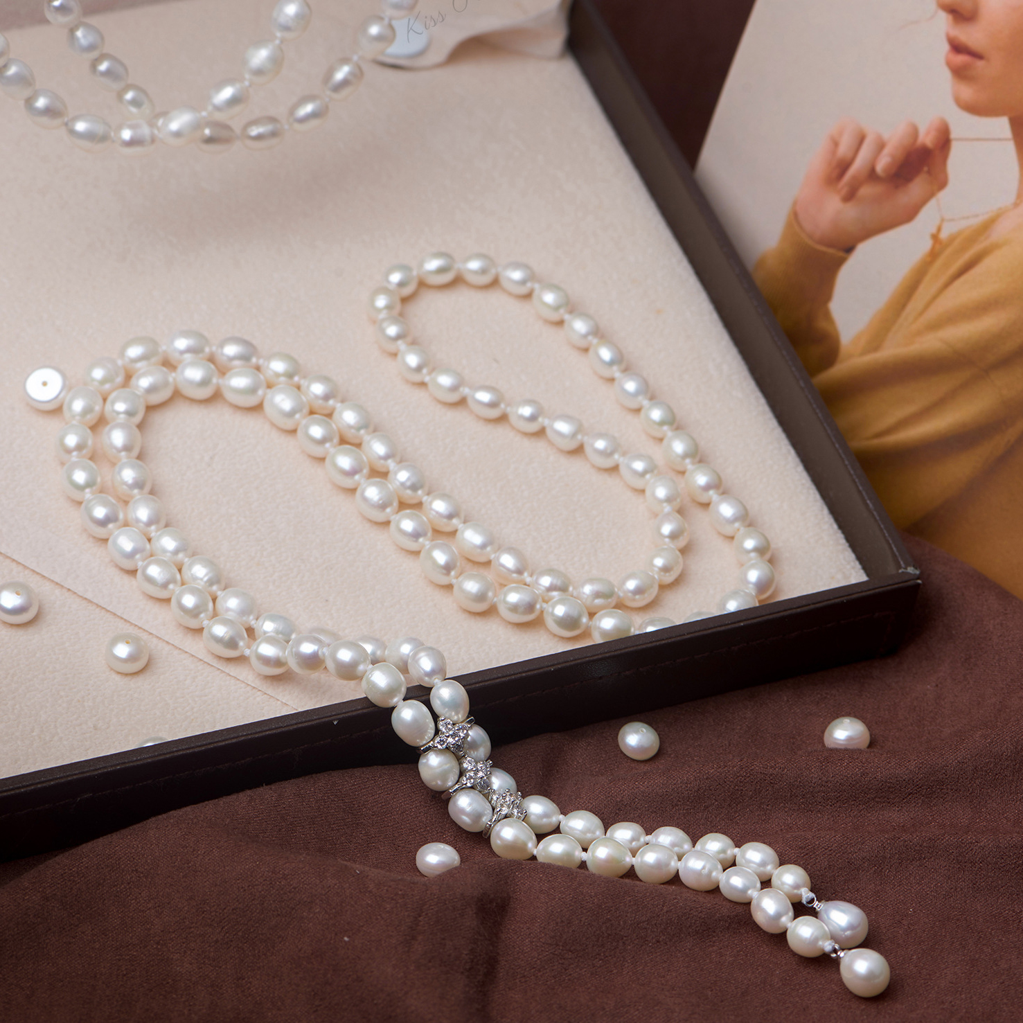 Chuỗi Ngọc Trai Cao Cấp, Dây Chuyền Ngọc Trai Thật Tự Nhiên Pearl - DB2681 - Bảo Ngọc Jewelry