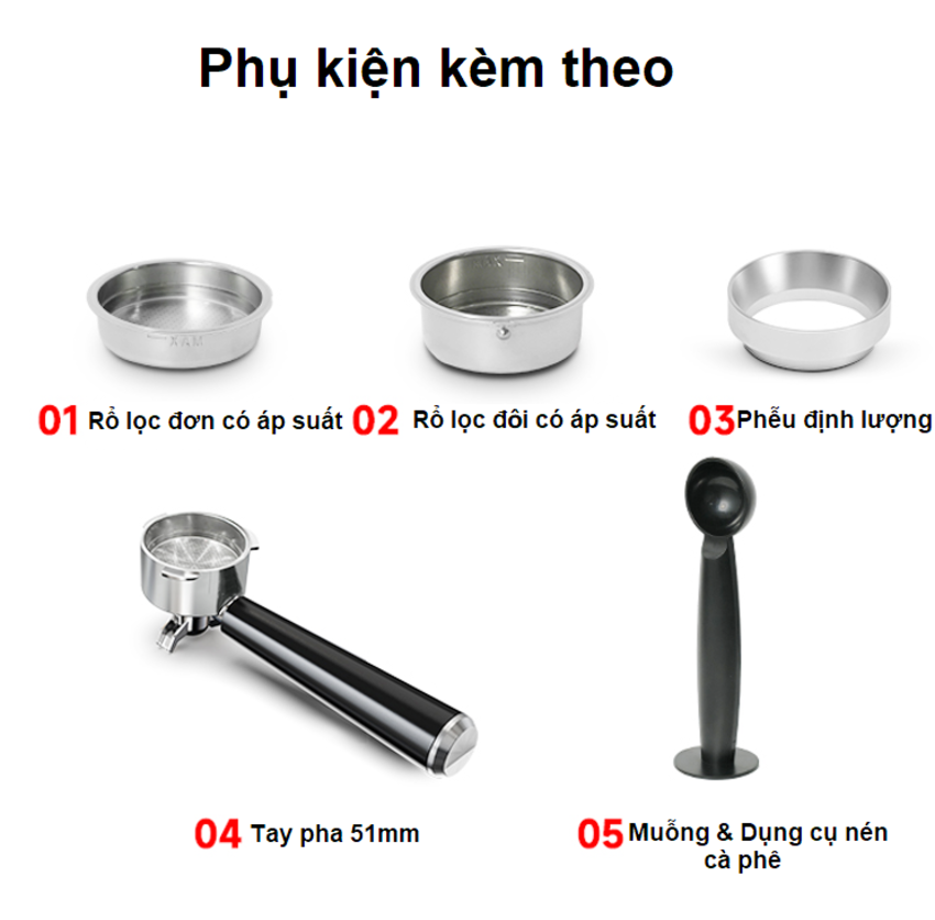 Máy pha và xay cà phê bán tự động 3 trong 1 Espresso, Cappuccino, Latte thương hiệu Mỹ cao cấp HiBREW H20 - Công suất 1500W 20bar - Hàng nhập khẩu