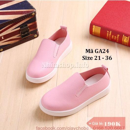 Giày Slip Ons Trẻ Em 1 - 12 Tuổi GA24