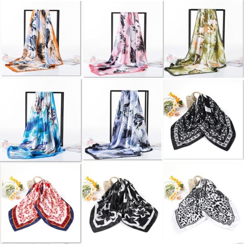50 mẫu khăn lụa bandana quấn áo - Khăn turban đội đầu 90x90cm
