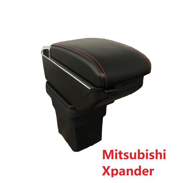 Hộp tỳ tay xe hơi cao cấp Mitsubishi Xpander tích hợp 7 cổng USB - Mầu Đen và Be
