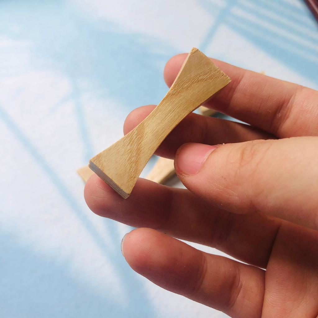 Gác/Kê Đũa Gỗ Tần Bì Hình Nơ Xinh Xắn, Thiết Kế Tối Giản Phong Cách Nhật Bản, Phụ Kiện Bàn Ăn Của Craft Closet