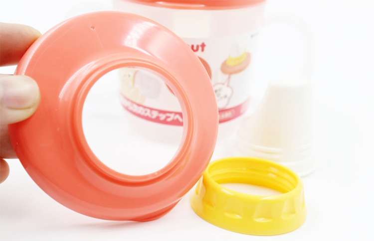 Cốc Tập Uống Có Vòi Hút Màu Cam - Nội Địa Nhật Bản