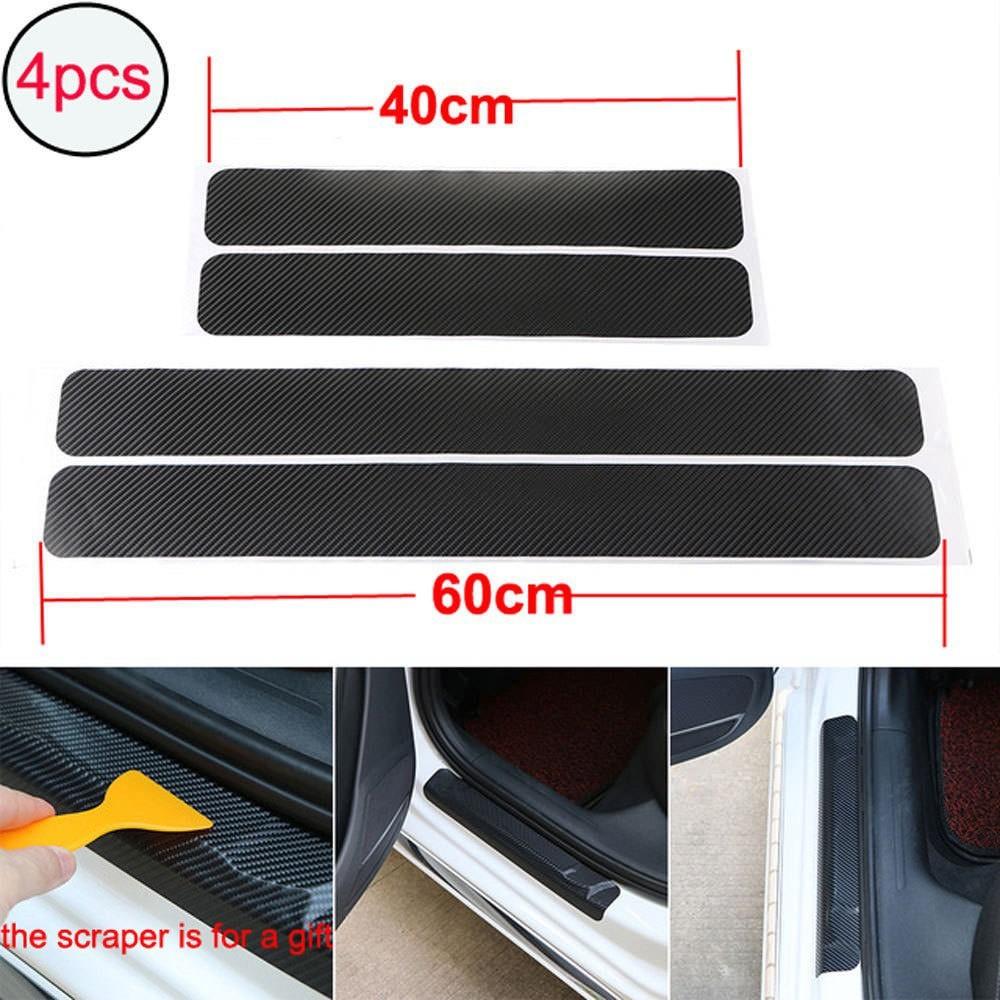 4 miếng dán sợi Carbon chống trầy xước dán cửa xe hơi