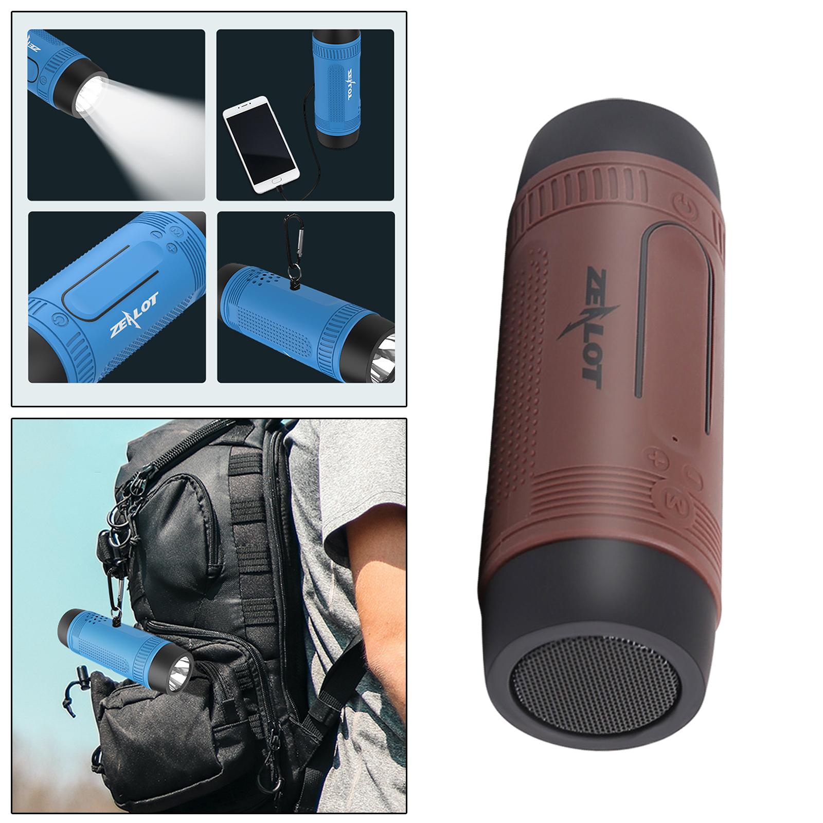 Outdoor Portable Flashlight Bicycle Bluetooth Speaker TF Card Play, Extend Playtime