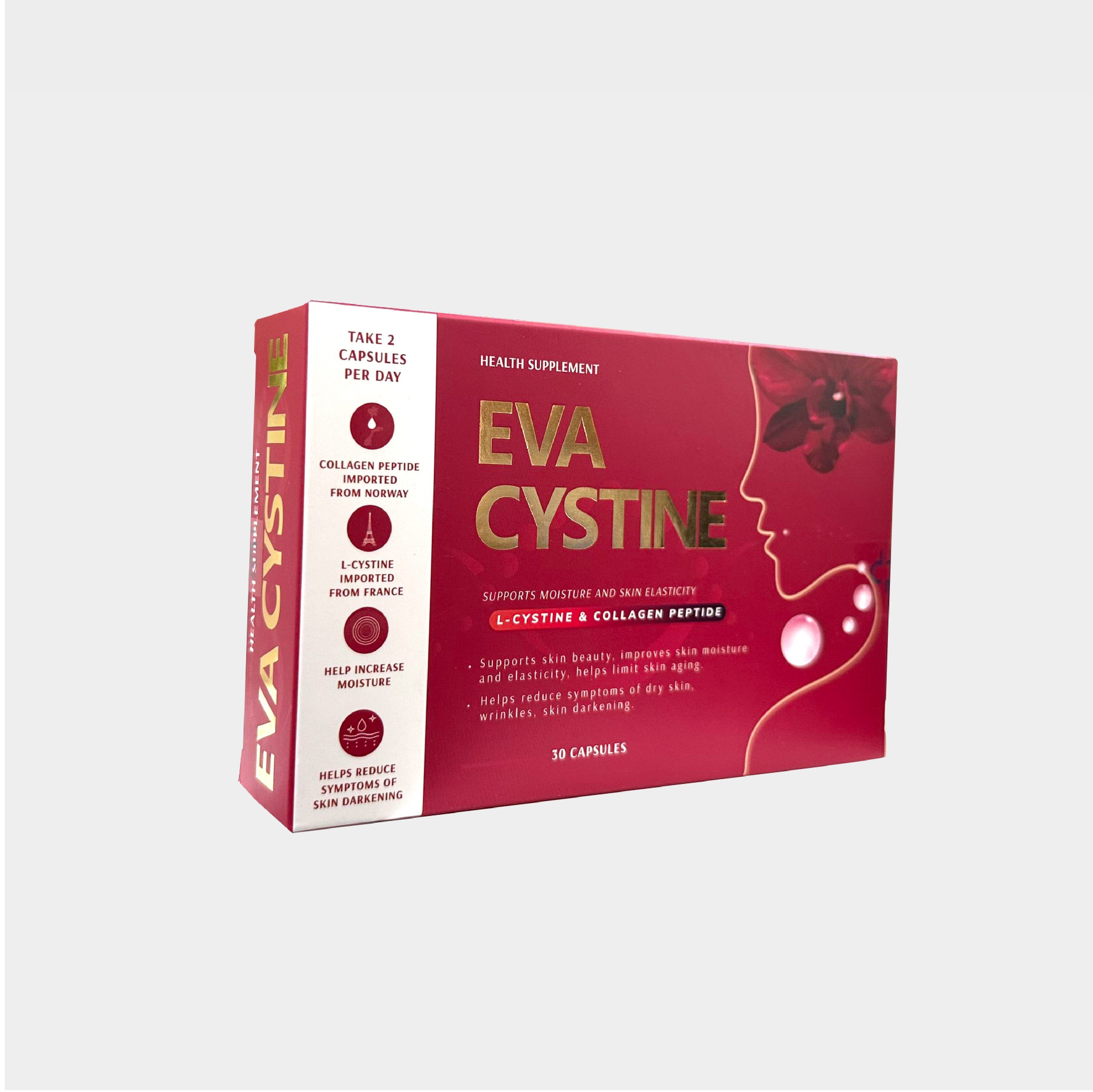 Thực phẩm hỗ trợ làm đẹp EVA CYSTINE làm đẹp da chuyên sâu, trắng da, giảm nhăn da, chống lão hóa da