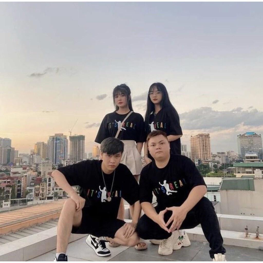 Áo thun tay lỡ nam nữ, áo phông Unisex form rộng chất vải cotton mát mịn thấm hút mồ hôi in hình ITiS-REAL